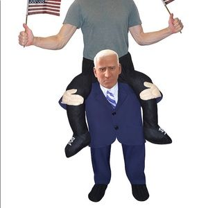 Joe Biden piggy back costume